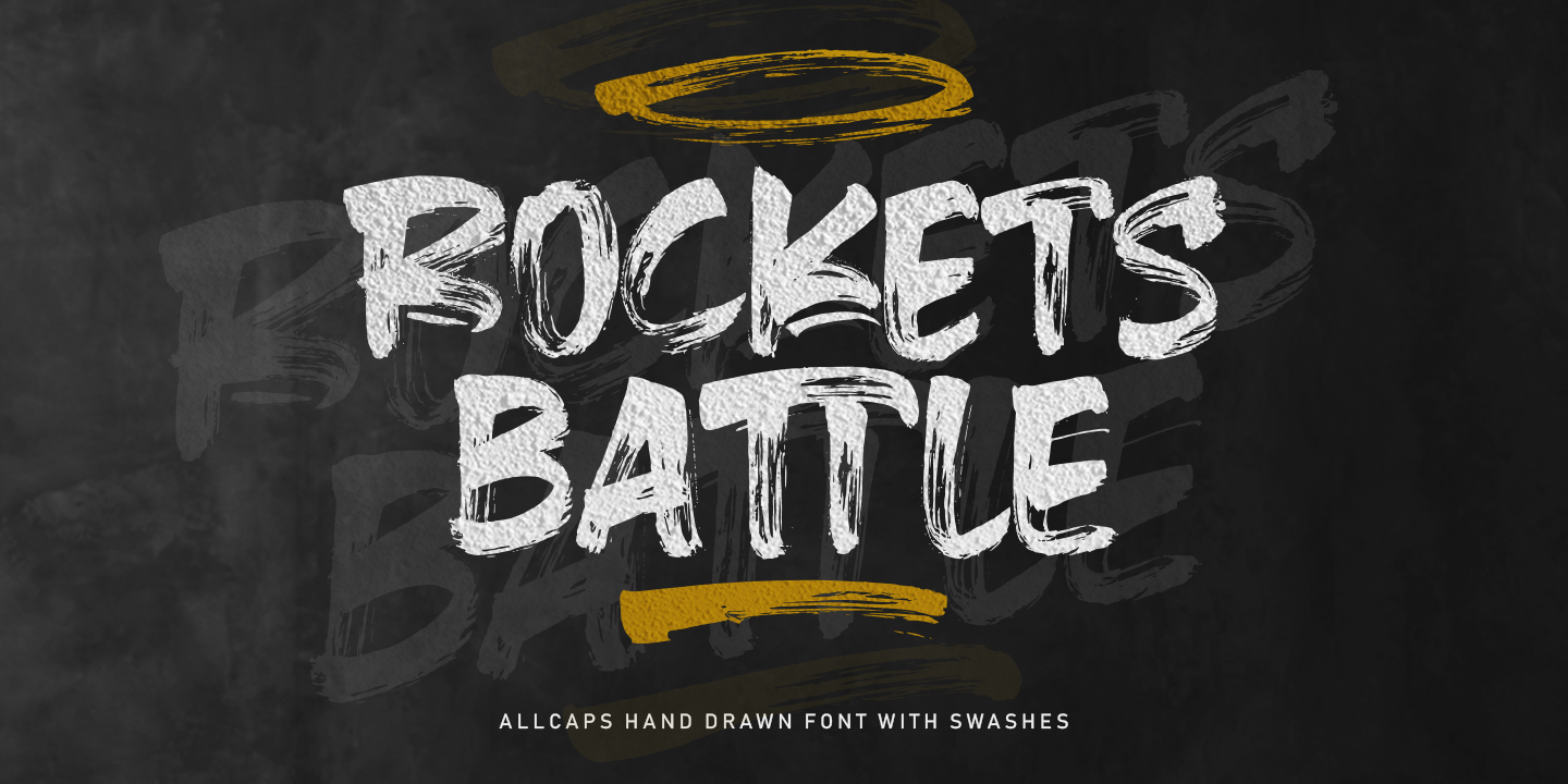 Schriftart Rockets Battle